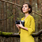 First pic of Nude Dakota A took pictures of her delectable pussy in the forest.