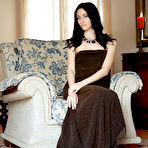First pic of Nude Zsanett Tormay shows off her sexy, tight body as she sensually poses on the sofa.