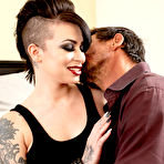 Second pic of Kris Riot slides his hard dick into her sweet snatch