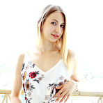 First pic of Dominica bares her sweet pussy as she strips in the balcony. - Hotnudegf.com