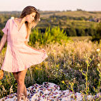 First pic of Alluring Zelda B sensually poses among the flowers baring her sexy, slender body. - Hotnudegf.com