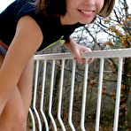 Third pic of Seductive girl undressing and posing her wonderful nubile body outdoors gallery