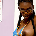 Third pic of Neda Marie Busty Poolside Ebony