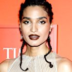 Third pic of Indya Moore Nude Boobs in See Through Dress - Scandal Planet