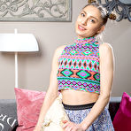 First pic of After getting off her cute little cloths, this stunning slender babe shows us her perfect tits and nice round ass. pics