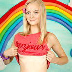 Fourth pic of Stunning and gorgeous little girl gets rid of her red shirt and black shorts to show you what she got. gallery