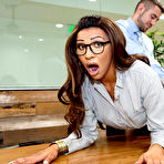 Second pic of Pics of Gorgeous long haired Jessy Dubai assfucked by coworker from [Trans Angels] - Xemales.com