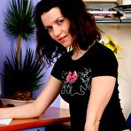 First pic of Hottest A naked teenage schoolgirl fondling herself at her desk by ShavedTeenGirls.com