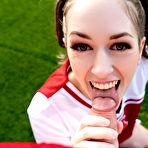 Second pic of Pics of Girl fucked by astonishing Cheerleader tranny Natalie Mars from [Trans Angels] - Xemales.com