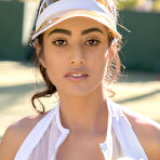 First pic of Katherinne Sofia reveals her flawless all natural figure on the tennis court