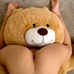 Second pic of Mia Valentine Fun with a Big Teddy