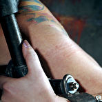 Second pic of SexPreviews - Niki Nymph busty on red high heels is bound toyed and spanked by dominants