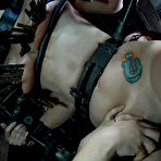 Fourth pic of SexPreviews - Niki Nymph busty on red high heels is bound toyed and spanked by dominants