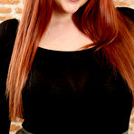 First pic of Kara Carter Thick Redhead in Stockings