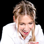 Second pic of Alexis Crystal Massages Dick with Cum