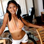 First pic of Kat Young Strips her top and tight white shorts