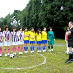 First pic of Horny babes playing sexy soccer