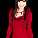 First pic of Lady in red Moeka Kurihara spreads her legs to show off the points of entry
