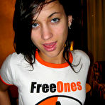 Second pic of Georgia Jones stripping off her Freeones Outfit