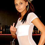 First pic of Bailey Knox teasing in her white sheer bodysuit