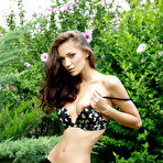 Second pic of Slim girl exposes her figure outdoors