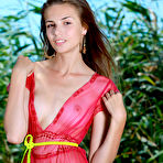 First pic of Elle Tan strips outdoors baring her slender body and smooth pussy. naked