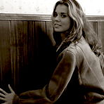 Fourth pic of Blonde beauty Lovita Fate is a delightful spinner with a fuck me attitude. Watch her peel off her body suit and fondle her all natural titties before she lays down and spreads her thighs to display her soft bare pussy. This puffy nipple hottie is eager to rub her clit until she cums! naked