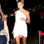 Fourth pic of Hailey Baldwin long sexy legs at 1Oak Nightclub