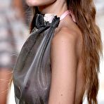 First pic of Gigi Hadid in see through dress at Fendi show