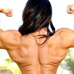 Third pic of Big muscle Goddess Angela Salvagno sexy strip tease