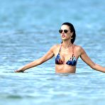 Fourth pic of Alessandra Ambrosio in spotted bikini in Ibiza