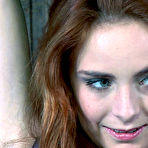 First pic of SexPreviews - Ashley Graham busty redhead on high heels is bound in rope to kinky wooden cross