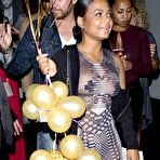 Second pic of Christina Milian boobs with pasties under see through outfit at Catch in West Hollywood
