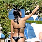 First pic of Nabilla Benattia areola slip in and ass in black bikini