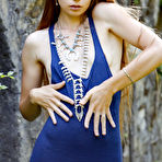 First pic of Slender Milena Angel stripping and teasing outside