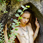 Third pic of Slender Milena Angel stripping and teasing outside