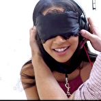 First pic of 			Naughty guy pleasures fucking teen brunette babe with tied eyes - 18TUBE.XXX
		