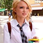 Fourth pic of 			Slim schoolgirl likes sex more than boring lessons - 18TUBE.XXX
		