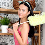 First pic of Tiny Brunette Stripping Naked