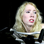 Fourth pic of SexPreviews - Nicki Blue sexy blonde is bound in rope made to suck hard cock