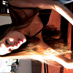 Fourth pic of Cute long haired clothed lady Lori Anderson demonstrates her long arm hair