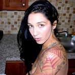 Second pic of Tattooed Amateur babe Modeling Nude -  Stefania From True Amateur Models