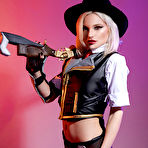 First pic of Zazie Skymm Overwatch Ashe VR Cosplay X - Cherry Nudes