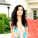 First pic of Savannah Sixx peels off her bathing suit by the pool