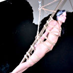 Fourth pic of SexPreviews - Elise Graves in tight rope bondage is spanked and has naked body exposed