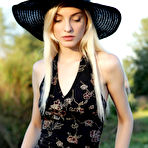 First pic of Kira W strips out of her sumptuous dress in the evening sun