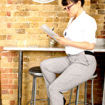 First pic of Lucy Love Bored at Work