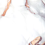First pic of Riley Steele sexy bride bangs a black stud on her wedding day