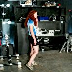 First pic of Flexible redhead Randi strips naked and gets owned by the Intruder sex machine