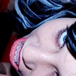 Fourth pic of Kinky Amateur Teen Cos-play Vampire For Halloween 